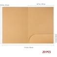 20 count File Folders A4 Paper File Folder Brown Paper Presentation ...