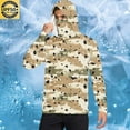 thumbnail image 5 of OGLCCG Men's Performance Fishing Hoodie Shirt with Face Mask UPF 50+ Sun Protection Long Sleeve Hiking Camo Hoodie Shirt with Neck Gaiter, 5 of 6