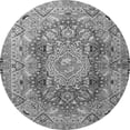 thumbnail image 1 of Ahgly Company Indoor Round Persian Gray Traditional Area Rugs, 4' Round, 1 of 1