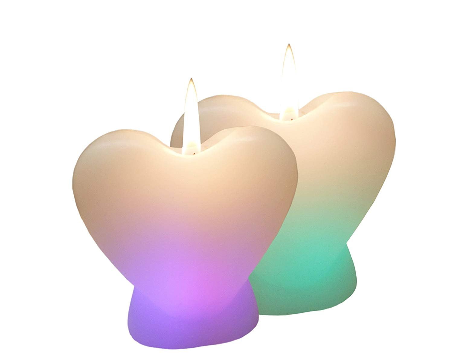 Heart Shaped Candles 9.5 wide by 7, 9 or 11or 13 Tall