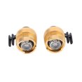 thumbnail image 3 of 2 faros delanteros para zapatos de aleación de aluminio, impermeables, LED, accesorio para acampar al aire libre, senderismo, dorado, 3 of 14