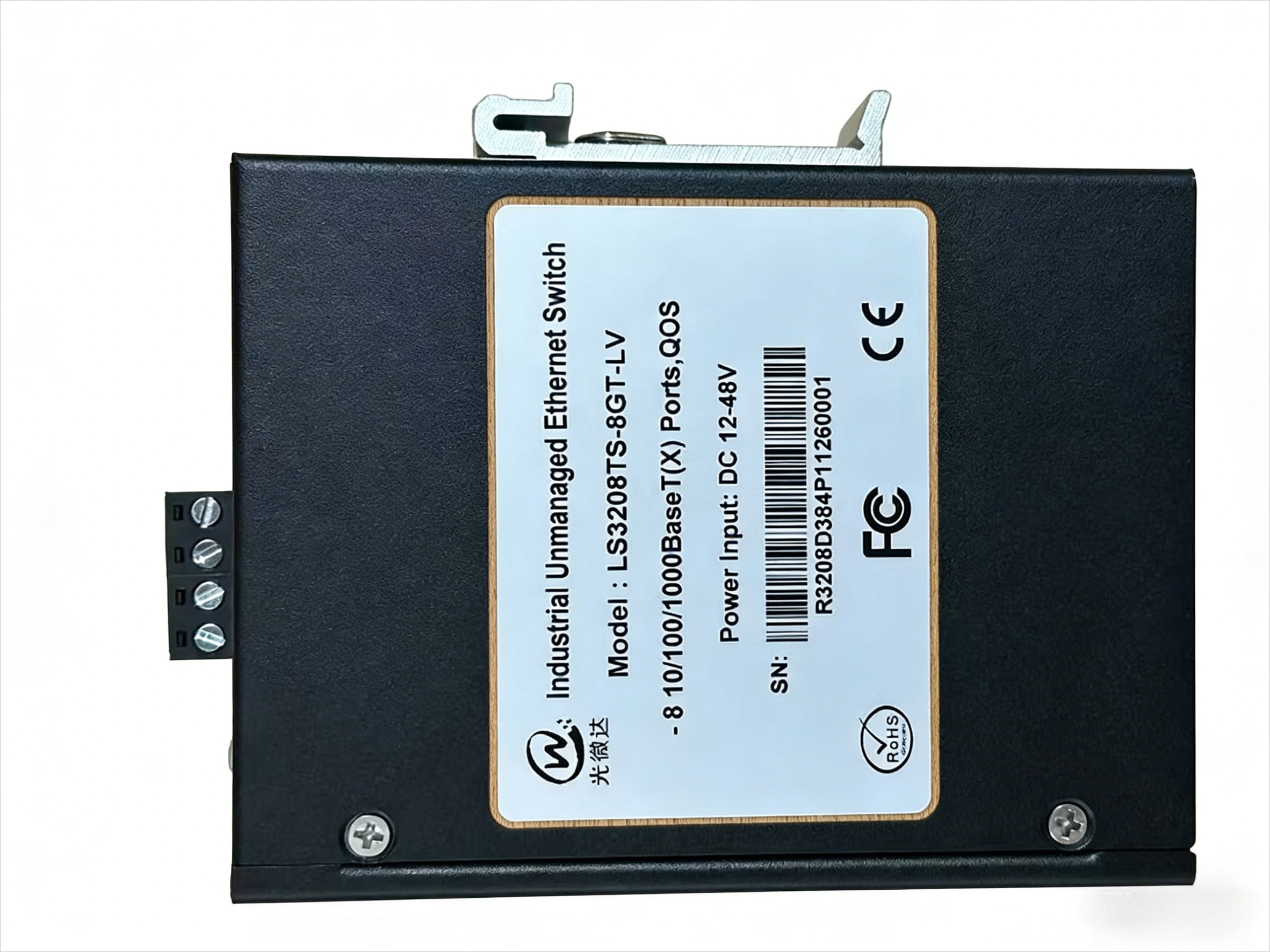 Industrial 8-Port Gigabit PoE+ DIN-Rail Unmanaged Ethernet Switch 120W