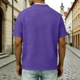 thumbnail image 5 of Klisyaur Fashion Tee Tops for Mens Short Sleeve with Button Casual Breathable Lightweight Comfortable Summer Basic Shirts, 5 of 5