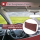 thumbnail image 2 of Estuche para Gafas de Sol de Coche Unique Bargains Soporte Universal para Gafas de Sol de Cuero Burdeos 24x10cm, 2 of 7
