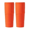 thumbnail image 5 of Breathable Sports Kids Boys Men Football Shin Holder Instep Socks Leg Guard Sleeves Soccer Shin Pads Cover ORANGE M, 5 of 8