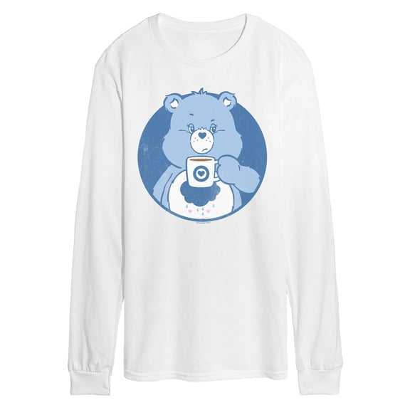 Care Bears - Grumpy Bear Coffee - Men's Long Sleeve Graphic T-Shirt