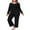 02 Black, variant on Cueply Womens Plus Size Pajamas Long Sleeve Pjs Sets Loungewear Sleepwear 1X-4X