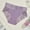 X-a-Purple, variant on Seamless Underwear Women Pack Women's Large Size High Waist Briefs Breathable Thin Thong Lace Breathable Seamless Underwear Women Underwear Tummy Black S