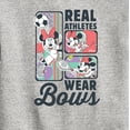 thumbnail image 3 of Disney - Real Athletes Wear Bows - Toddler & Youth Crewneck Fleece Sweatshirt, 3 of 5