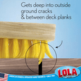 thumbnail image 4 of LOLA Deck Scrub Brush Outdoor Broom, Durable Bristles Remove Dirt, Grime, Grout, Leaves, Snow on Patios, Decks, Wet or Dry, 1 COUNT, 4 of 6