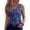 Blue, variant on 250th Anniversary Tank Tops for Women 2026 - Patriotic V-Neck Sleeveless Tees - 1776-2026 USA Flag Star Print Casual Summer Blouse Red L