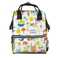 thumbnail image 1 of Fotbe Summer Animal Mochila Maternidad - Lona de Sarga Impermeable, Mochila de Pañales de Gran Capacidad con Múltiples Bolsillos y Correas Ajustables, 1 of 6