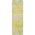 thumbnail image 1 of Safavieh Stone Wash 2'6" X 12' Hand Knotted Rug in Chartreuse, 1 of 8