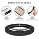 thumbnail image 4 of Balery Black Scientific Fundas elásticas antideslizantes para volante, funda protectora universal para hombre y mujer, 15 pulgadas, accesorios para coche., 4 of 6