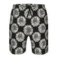 thumbnail image 4 of Naloa White Sunflowers Men's Beach Shorts, Surfing shorts, Swim trunks, Quick Dry Swim Trunks for Surfing Beach Fun - X-Large, 4 of 9