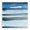 Blue Ocean Stripes, variant on Stupell Industries Modern Stormy Blue Grey Ocean Black Framed Giclee Art, 12 x 12, by Sally Swatland