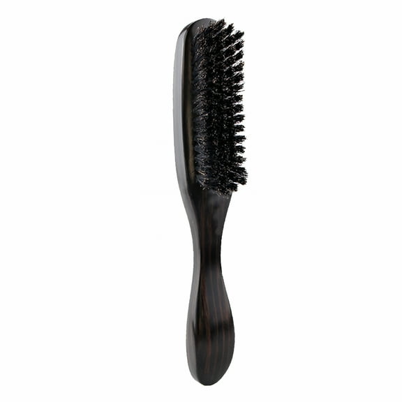 ACDANC Boar Bristle Hair Brush Smooth Frizz, Prevent Breakage, Slick Back with Ergonomic Wooden Handle Hairbrush for Women