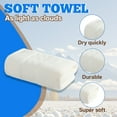 thumbnail image 3 of AUQ Wash Gags for Body,Smooth Fluffy Cotton Texture Wash Cloths,Neat Precision Edge Finish Small Towels,White,29.53*13.78*0.39in, 3 of 7