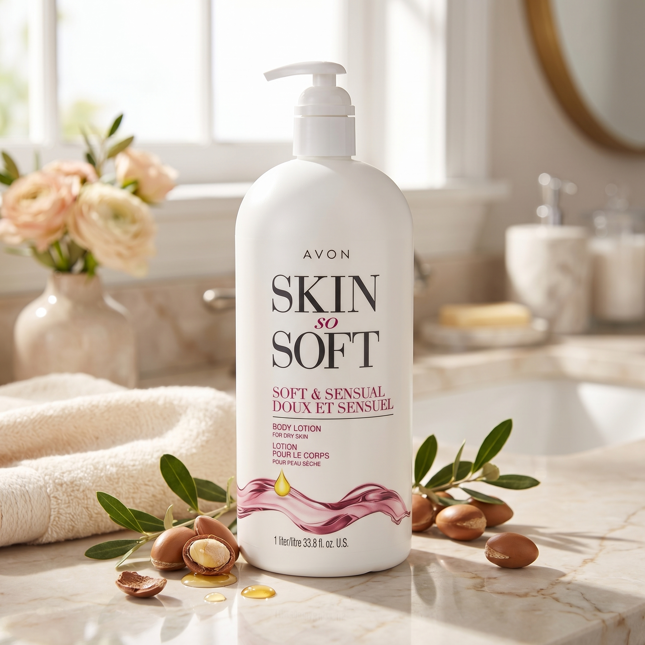 Avon Skin So Soft Argan Oil Moisturizing Body Lotion photo 2