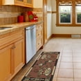 thumbnail image 4 of Ottomanson Non-Slip Rubberback Coffee Cups 2x5 Kitchen Runner Rug, 20" x 59", Dark Orange, 4 of 8