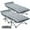 Gris, variante sur Lilypelle Lit de Camp Pliant 2 Pcs, Lit de Camp Pliant Lits de Camp pour Adultes Portables Lits d'Extérieur avec Sacs de Transport pour Voyage en Plein Air Camp Plage Vacances