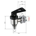 thumbnail image 4 of Distributeur de Boisson en Acier Inoxydable Durable Remplacement Robinet Style Poussoir Finition Polie de Qualité Alimentaire, 4 of 8