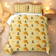 thumbnail image 2 of Erosebridal Lovely Bee Twin Quilt Set,Kawaii Floral Twin Coverlet Set,Yellow Black,2-Piece,1 Bedspread and 1 Pillowcase, 2 of 7