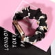 thumbnail image 4 of 3 paquetes compatibles con Apple Watch Band Scrunchies 42 mm Tela Patrón suave Tela impresa Pulsera Pulsera Mujer Iwatch Bandas elásticas Scrunchy 44 mm, 4 of 5