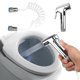 thumbnail image 2 of Pistola rociadora Bidet de mano Pulverizador de inodoro Cabezal de ducha Boquilla Herramientas de limpieza de baño con manguera de ducha Portable_ kaili Sencillez, 2 of 5