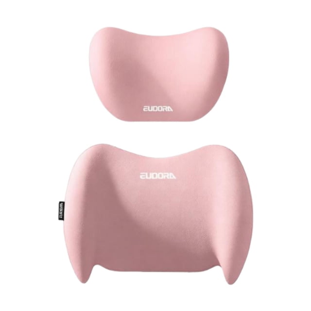 harper Car Headrest & Waist Support Cushion Headrest Back Cushion Versatile Comfortable pink