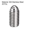 thumbnail image 3 of Unique Bargains M6 x 12mm 304 Stainless Steel Spring Hex Socket Ball Point Set Screw 20 Pack, 3 of 5