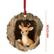 thumbnail image 2 of Christmas Tree Ornament Hanging Decorations, Acrylic Hollow Pendant with Santa Claus Elf Snowman Figures for Holiday Party Gift Home Decoration, 2 of 5