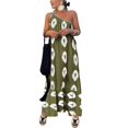 thumbnail image 1 of Vestido PRETTYGARDEN Maxi Floral Verde Militar de Un Solo Hombro S, 1 of 8