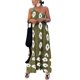 thumbnail image 1 of Vestido PRETTYGARDEN Maxi Floral Verde Militar de Un Solo Hombro S, 1 of 8