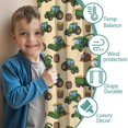 thumbnail image 3 of Blackout Kids Curtains,Cartoon Tractors Barns Beige Pattern Childrens Insulated Curtains Set Of 2,Bedroom Essentials,Toddler Room Decor 42"x54", 3 of 5
