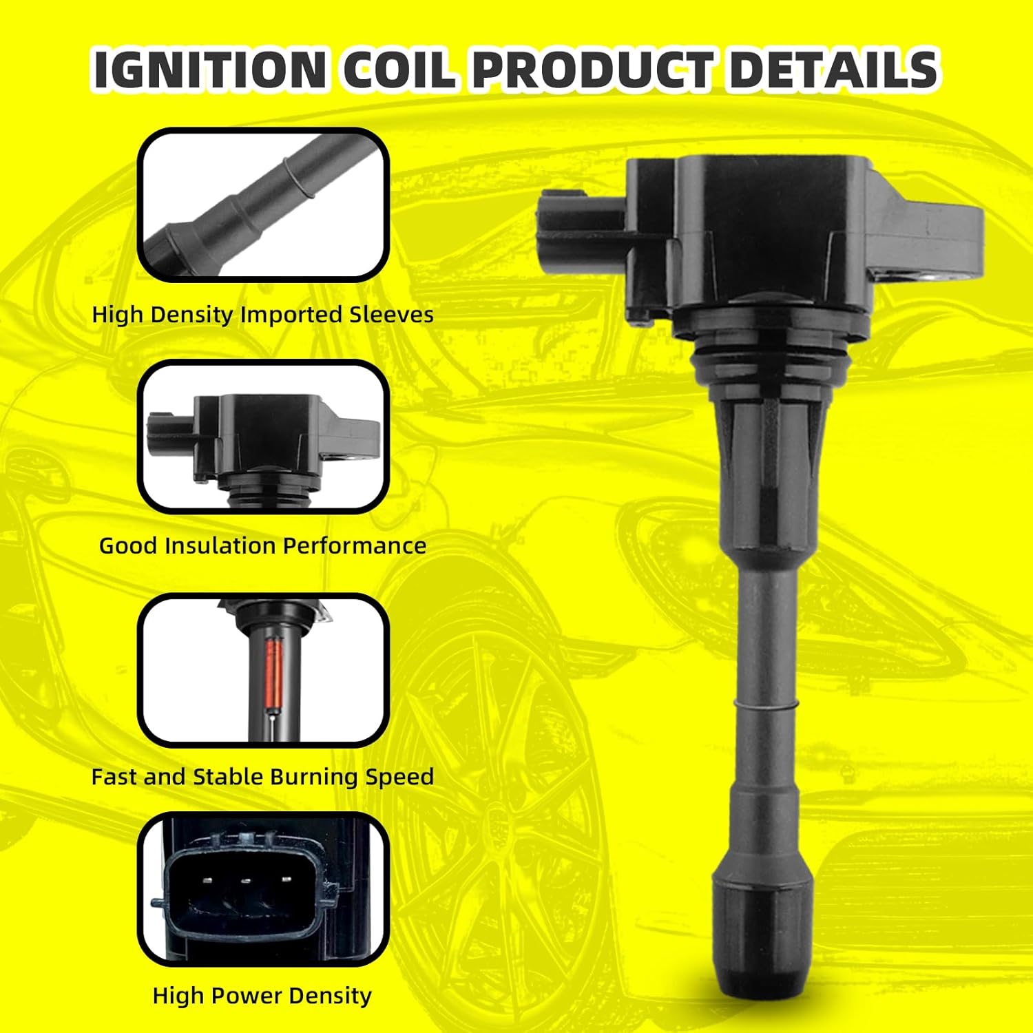 6 Ignition Coils & 6 Spark Plugs Set For Nissan Maxima, Murano, Pathfinder, Infiniti - Carbole UF349