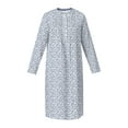 thumbnail image 6 of Aria Women’s 100% Cotton Woven Flannel Long Sleeve Nightgown, Sizes XS-5X, 6 of 6
