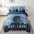 thumbnail image 2 of Manfei Rugby City Silhouette Bed in a Bag King Size,Sports Theme Bed Set,Nashville Bedding King Size For Teens,Ultra Soft Bedroom Decor Reversible,7 Pieces, 2 of 7