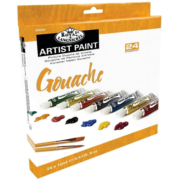 Royal Brush Gouache Artist Paint Set, 24-Colors