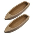 thumbnail image 5 of QIFULL 2Pcs Light Brown Wooden Boat Decor Nautical Style Desktop Ornament for Bedroom and Coffee House, 5 of 8