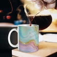thumbnail image 6 of 11 Oz Purple Blue and Golden Marble Coffee Mug, Elegant Mug for Tea & Coffee Time, 6 of 8