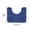 Navy(Fashion), variant on 19*19Inch U-Shaped Toilet Bath Mat, Ultra Soft Plush Non Slip Water Absorbent Rug, Fits Toilet Base Bathroom Floor Mat