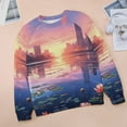 thumbnail image 6 of Butterfly Womens Oversized Sweatshirts Hoodies Crewneck Casual Tops Comfy FallWinter Clothes 2024, 6 of 7