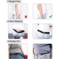 thumbnail image 3 of 2 uds cinturón sin hebilla cinturón elástico Invisible para mujeres y hombres cinturón ajustable de liberación rápida para pantalones vaqueros vestido Rojo Verde, 3 of 5