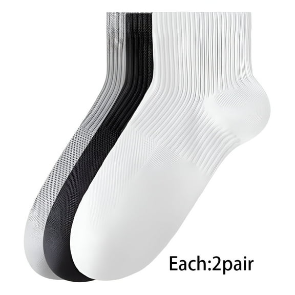 TELOLY 6Pairs Mens Ankle Socks9-13Mens Ankle Socks Size 9-11 Men's Socks ,Colormixing1