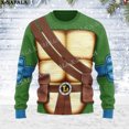 thumbnail image 2 of Suéteres de punto feos de Navidad con armadura de tortuga ninja para cosplay, regalo de Navidad, jerséis, tops para parejas, fiestas, unisex, informales, 1, 2 of 4