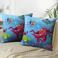thumbnail image 3 of LALILO Throw Pillow Covers Sea Life Sea Life Animal Cartoon Cushion Cover 18" x 18", 2940 Pack, 3 of 6