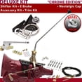 thumbnail image 1 of American Shifter  C6 Shifter Kit Chrome 23 in. E Brake Cable Clamp Clevis Trim Kit for F3D2A, 1 of 1