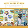 thumbnail image 4 of LOVEVER 16 Sheets Educational Posters for Math Preschool Waterproof Learning Shapes Cartoon Paper Jam Toddler, 4 of 6