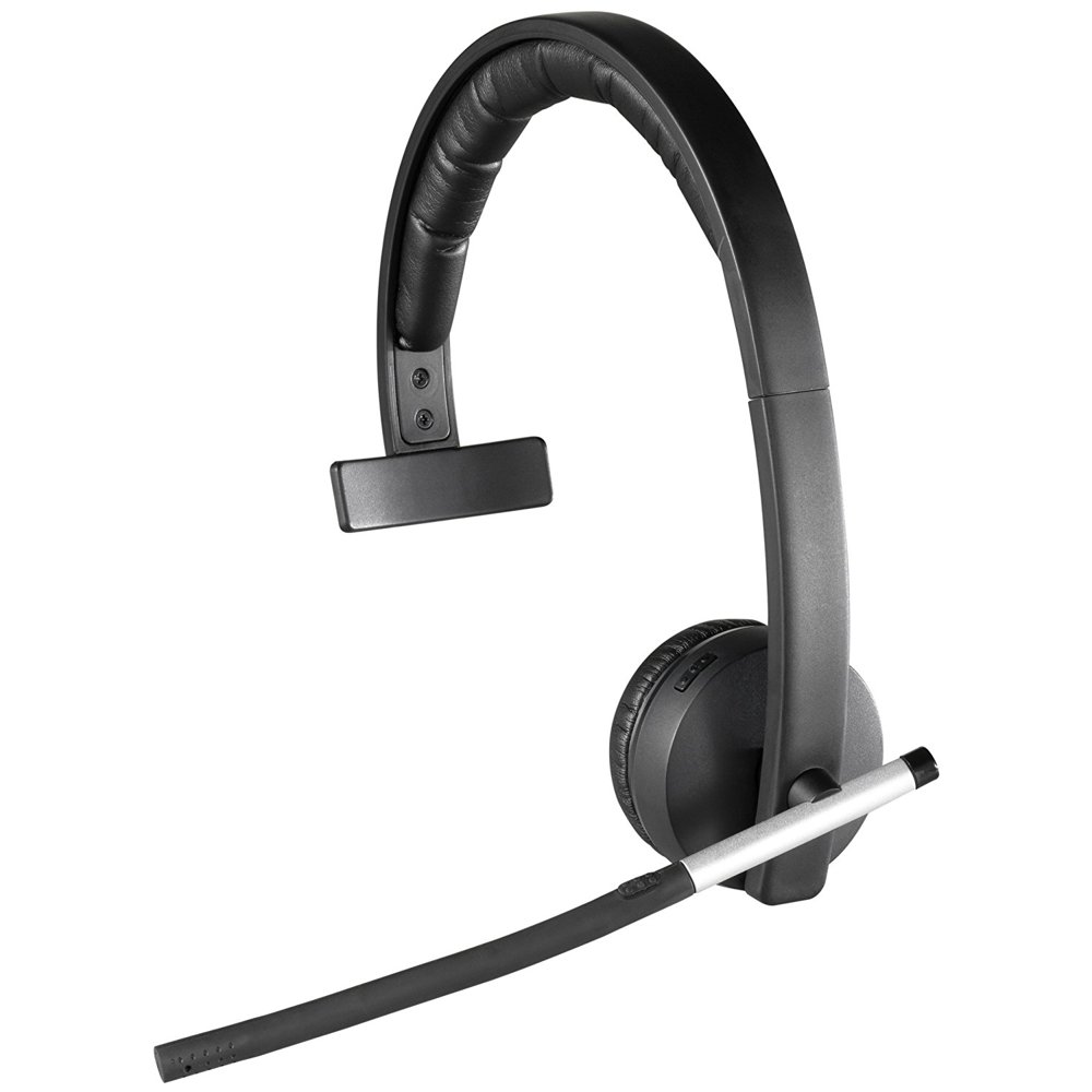 Logitech Mono Wireless Business Computer Headset Headphones SingleEar
